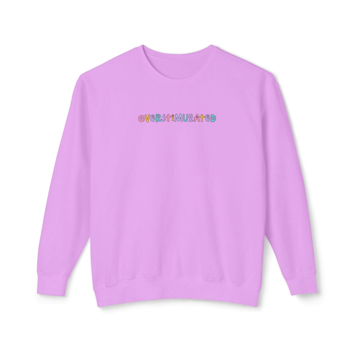 Overstimulated Sweatshirt, Overstimulated Crewneck, Anxiety Sweatshirt, Mental Health Sweatshirt, Funny sweatshirt comfort colors